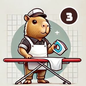 Là hơi, ủi đồ phẳng phiu sau khi giặt sấy. Sử dụng máy thổi phom để lên li cho đồ cao cấp