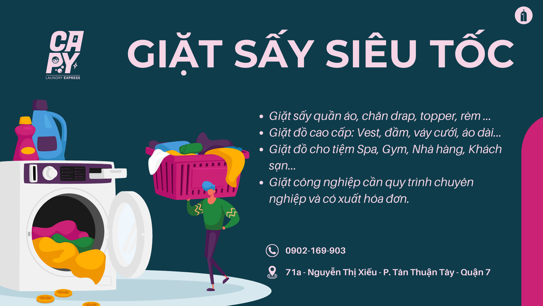  giặt sấy đường Tân Mỹ