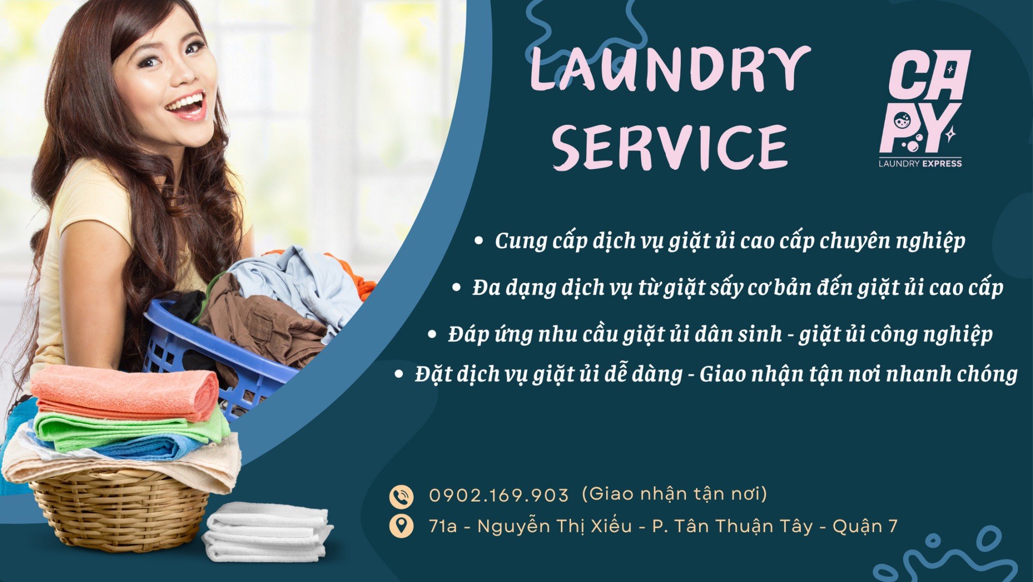 Giặt sấy Quận 1 : Đường Phạm Ngũ Lão